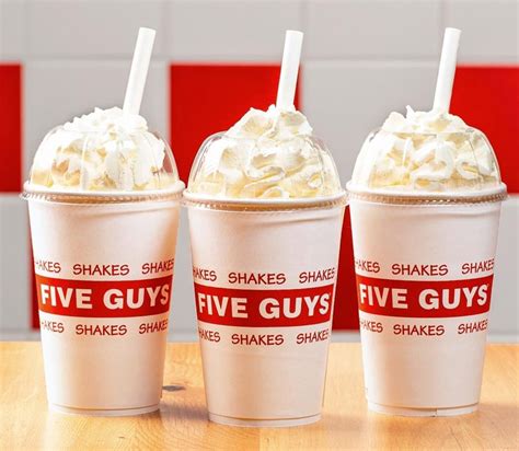 five guys shake prices.